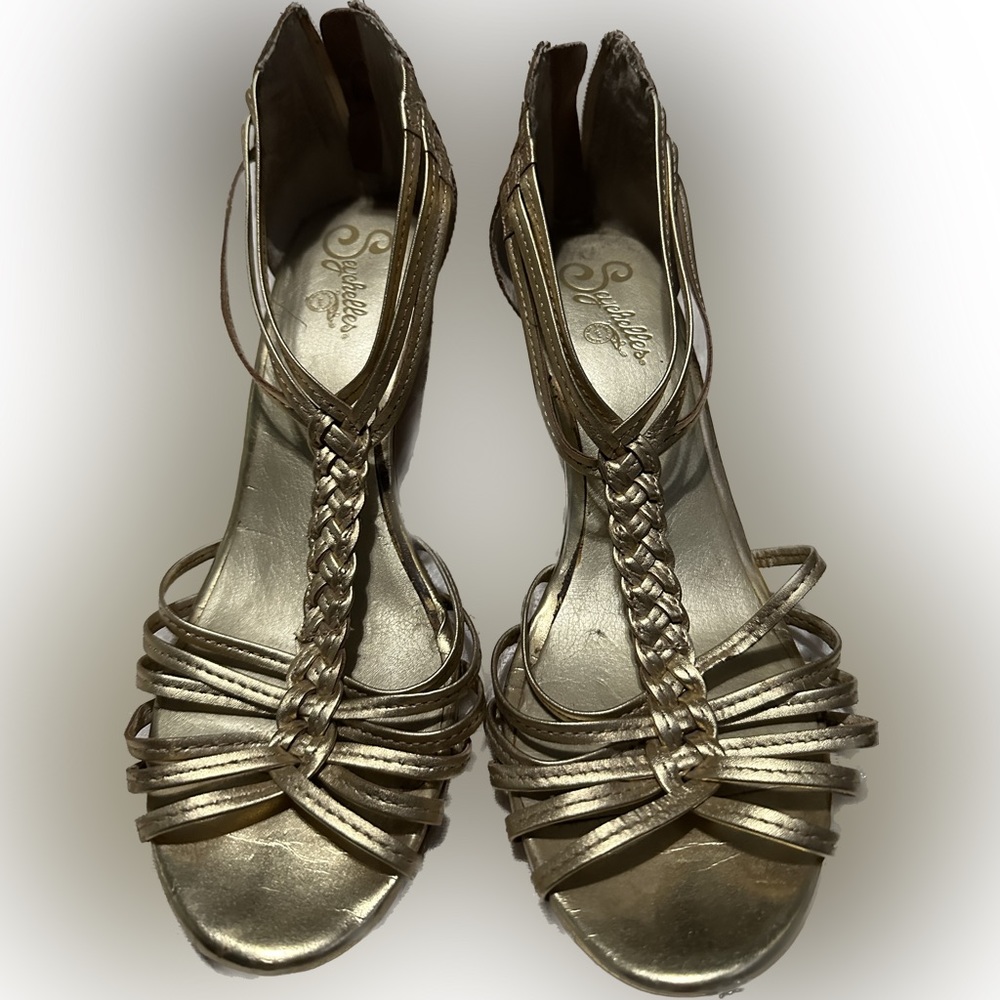 Seyshells gold wedge